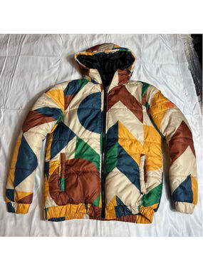 Men's Reason Puffer Jacket M Multi-color Geometric Print